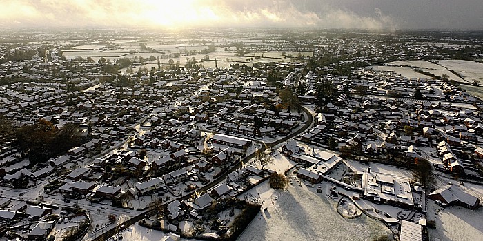 Sunshine and snow at Wistaston and beyond