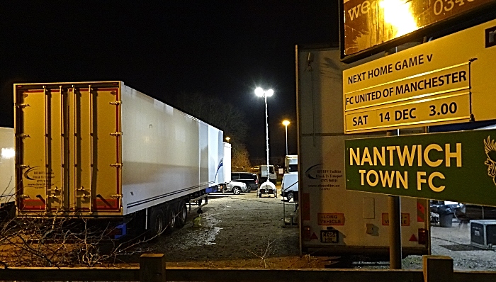 Support vehicles at Nantwich Town Football Club overflow carpark (1) (1)