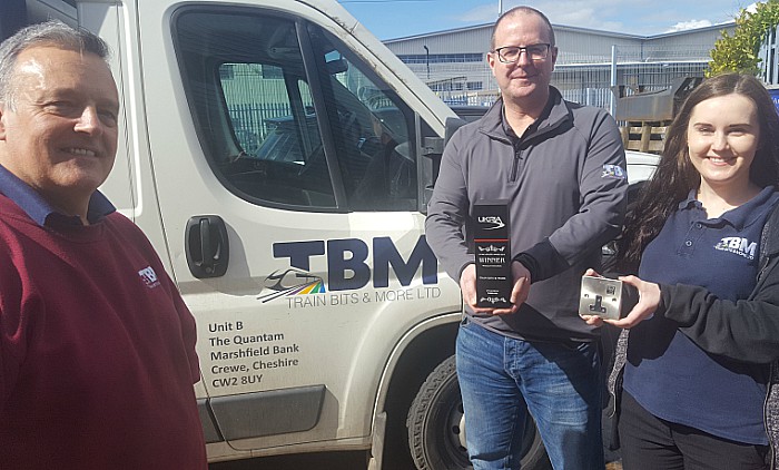 TBM Rail Neil Smith (centre) with Dave Clarke and Lara Bailey