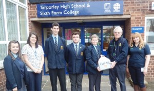 Pupils given life-saving defibrillator for Tarporley High School
