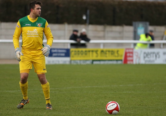 Terry Smith, Nantwich Town keeper, - pic by Simon J Newbury Photography