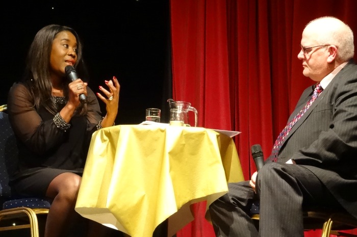 Tessa Sanderson in conversation with Rob Sproston (1)