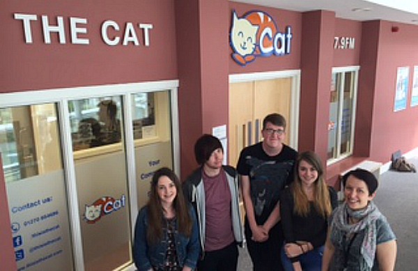 The Cat signage at South Cheshire College