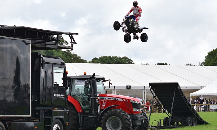 The Jason Smyth Adrenaline Tour – Jason jumps a tractor on a quadbike in the Main Ring