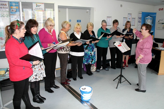 The Nightingales, choir for Mid Cheshire Hospitals Trust, in aid of scanner appeal