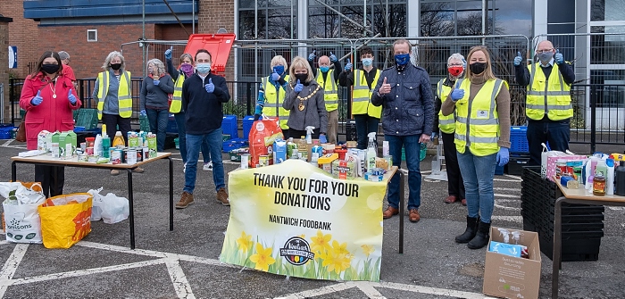 The Team - drop off and go foodbank collection