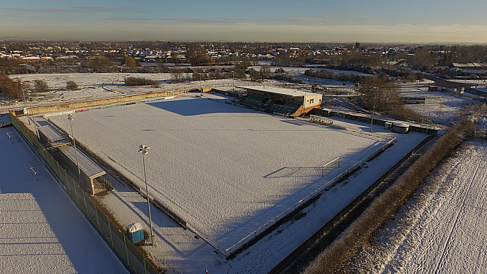 Fixtures - The Weaver Stadium in the snow (Mon 11-12-17)