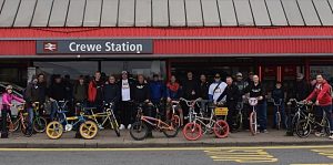 Bike fans enjoy Crewe and Cheshire old school BMX social ride