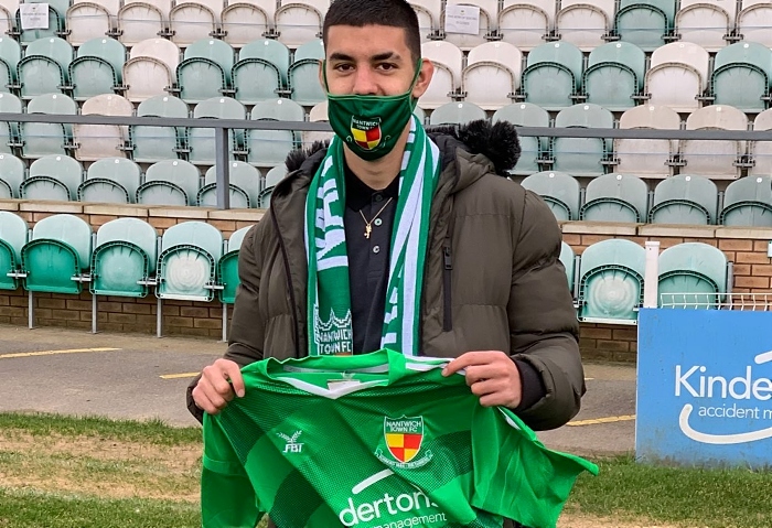 Thommy Montefiori signing for Nantwich Town