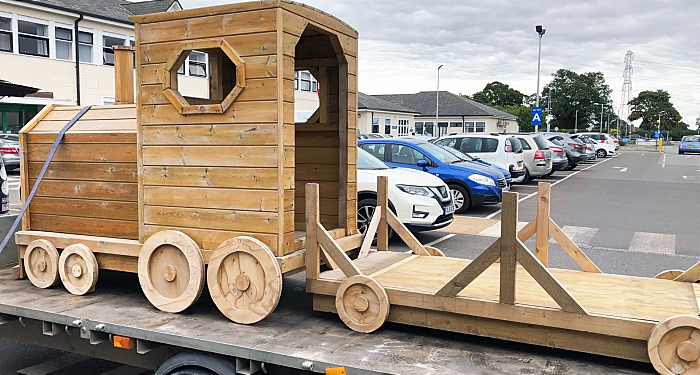 Timber Train - TFC Supplies to Leighton Hospital