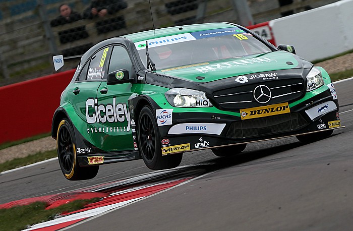 Tom Oliphant test drives Mercedes ahead of BTCC debut - pic by Jakob Ebrey Photography