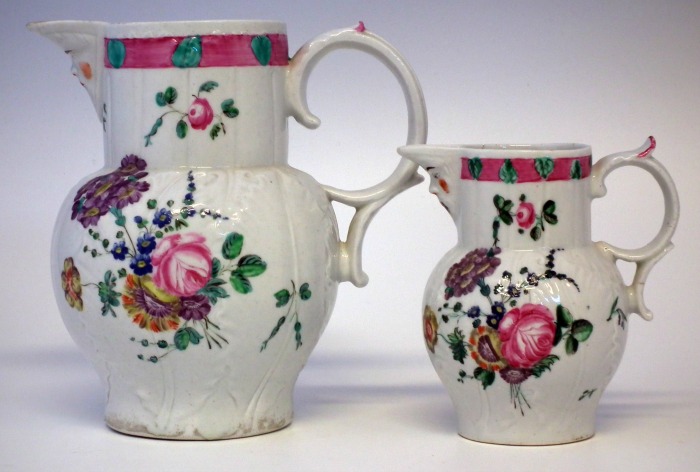 Two Baddeley-Littler large mask jugs, part of porcelain collection