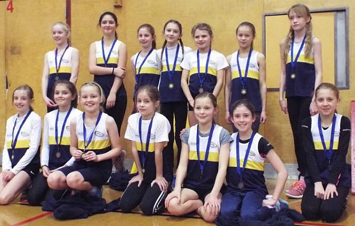 U11 girls crewe an nantwich sportshall finals