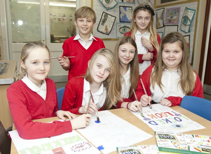Vine Tree pupils in Knock Knock poster campaign