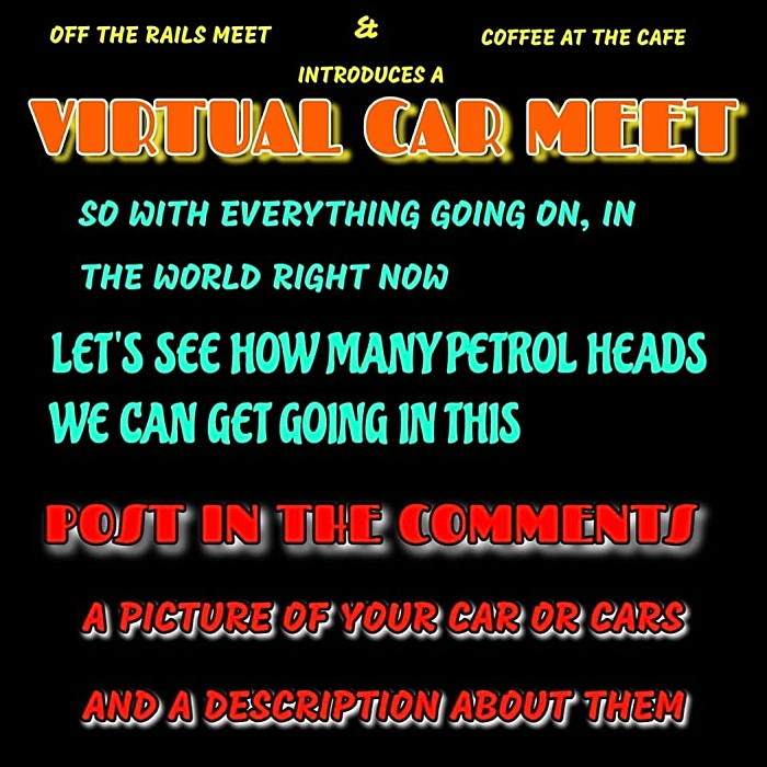 Virtual Car Meet graphic on Facebook - produced by Lee Smith (1)