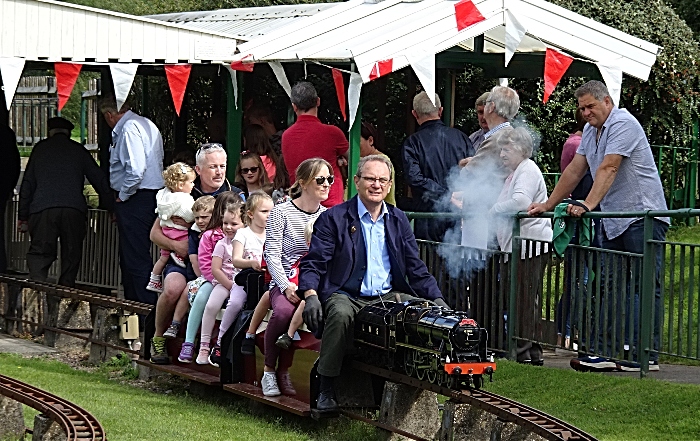 model - Visitors enjoy a miniature-gauge steam train ride (1)