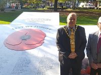 Poppy Cross tribute in Nantwich to commemorate 100 years