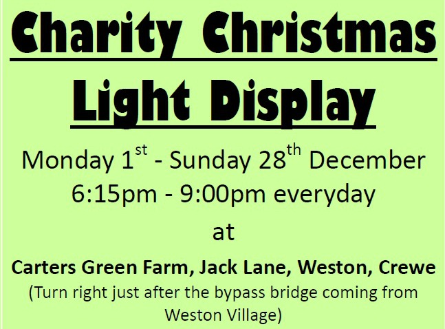 Weston Charity Christmas Light Display - poster