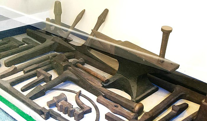 Whitesmith tools at Nantwich Museum 150118