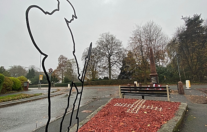 Willaston - war memorial on the corner of Colleys Lane and Crewe Road (1)