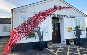 Wistaston displays Remembrance Day poppy cascade