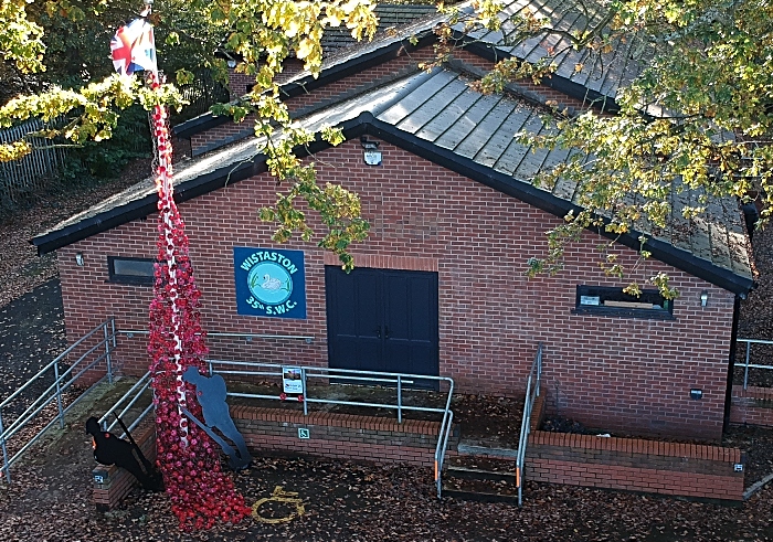 poppy tribute by Wistaston Scout Group