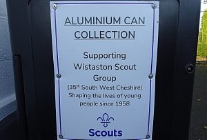 Wistaston Scout Group sets up aluminium can collection scheme