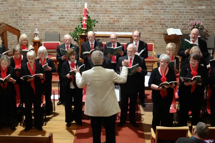 Wistaston Singers perform at St Stephens Methodist Church , Christmas Carol concert