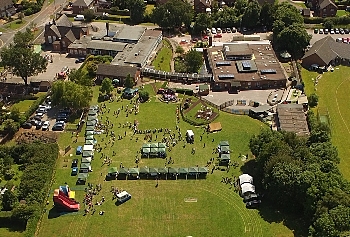 Wistaston Villege Fete 2018 - publicity photo - aerial photo