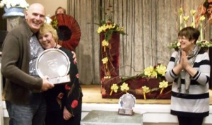 Wistaston Flower Club member wins Barbara Jolly Trophy