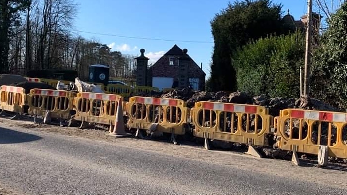 Wistaston roadworks - pic by Jonathan White