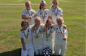Woore CC U11s girls win Shropshire Softball Cup Final