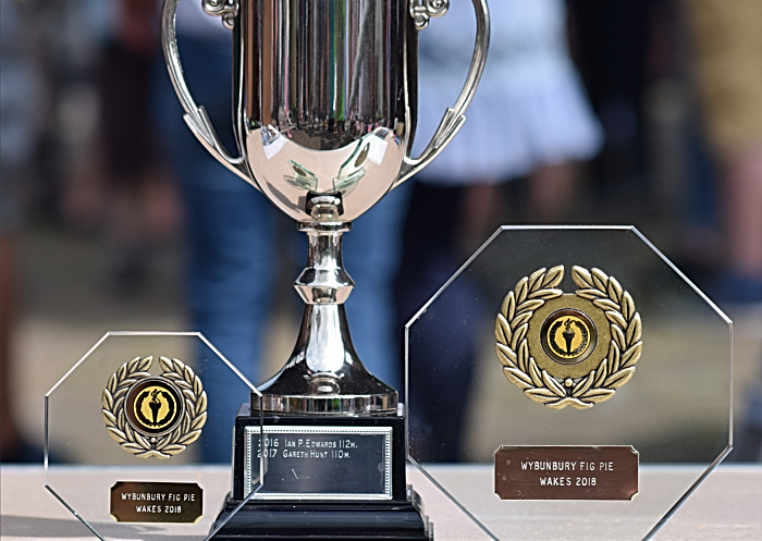 Wybunbury Fig Pie Wakes 2018 - winners trophies
