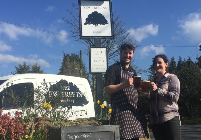 Yew Tree Inn celebrates brewers award before Easter festival