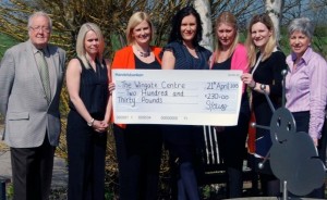 Businesses raise £230 at afternoon tea event for Wingate Centre