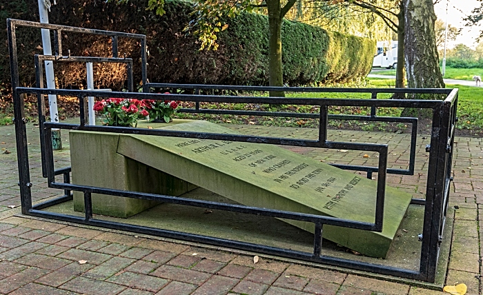 airman's grave sculpture in Nantwich