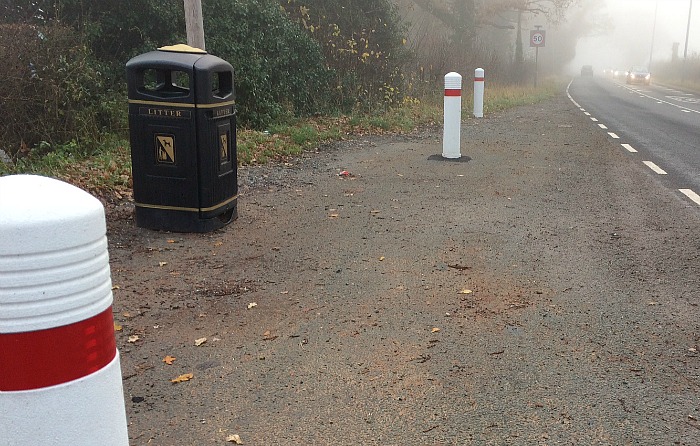 bollards-on-a530-layby-wistaston