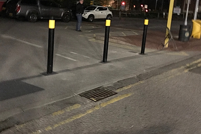 bowers row car park bollards