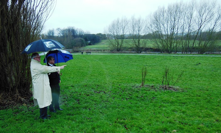 car park plan for land behind Nantwich Pool