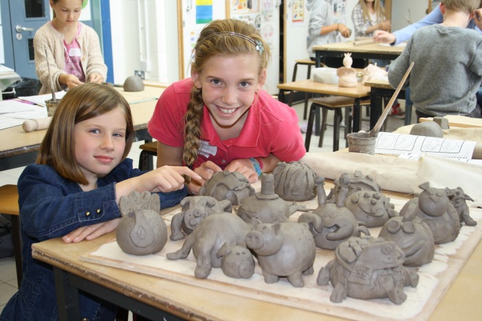 ceramics workshop, Brine Leas Activity Day, Isobel Scott, Bridgemere and Lara Boschi, Weaver