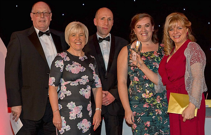 chamber awards, exporter of the year won by South Cheshire College international team