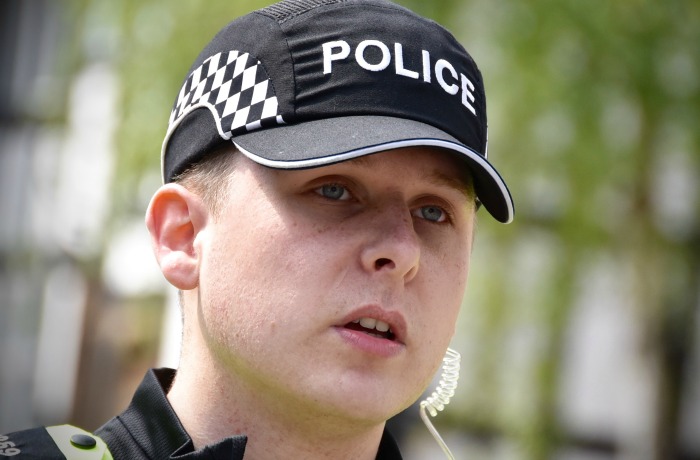 cheshire police officers wear hard caps instead of hats