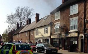 Fire crews battle chip shop blaze in Welsh Row, Nantwich