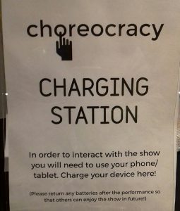 choreocracy - mobile phone - review - lyceum
