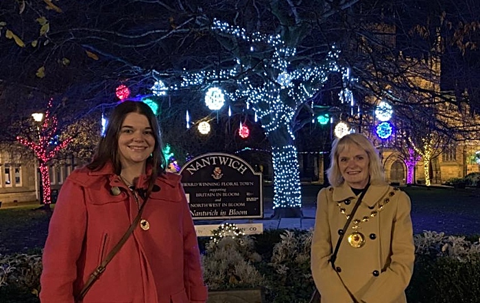 christmas lights switch on nantwich