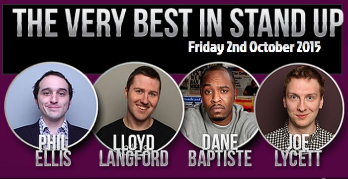 four comedians at comedy night october 2015