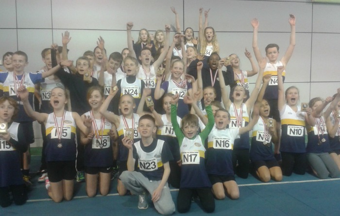 crewe and nantwich under 11s and 13s athletes celebrate medal success