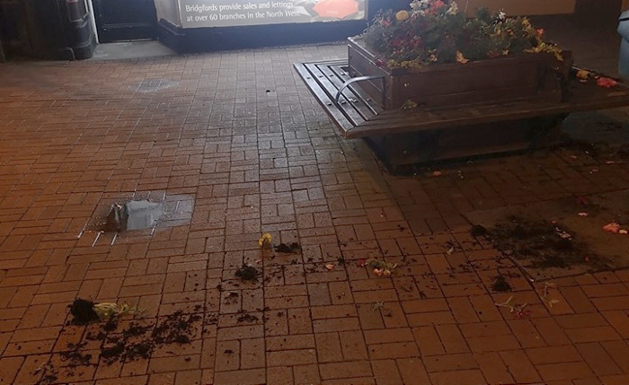 damaged flower beds in nantwich - Copy