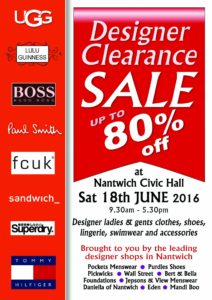 discount sales event in nantwich