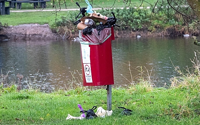 dog poo bin nantwich lake